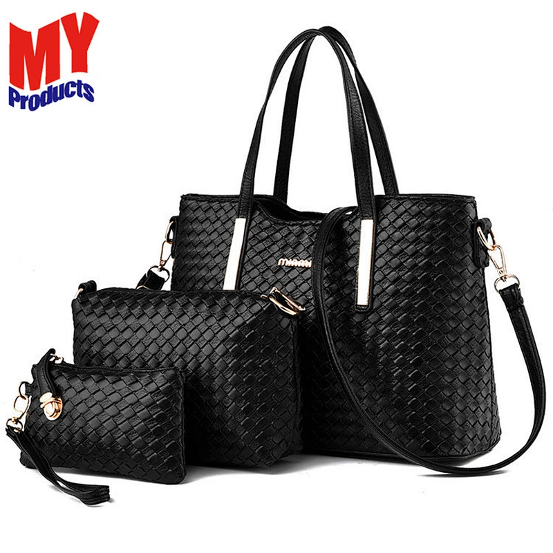 Wholesale High End Designer Fancy Ladies Leather Handbag Sets