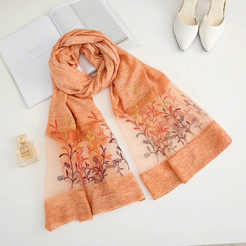 2020 summer shade beach towel shawl sunscreen scarf ladies fashion hollow printed gauze