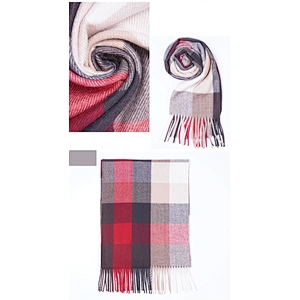2020 New Plaid Stitching Cashmere Thick Warm Tassel Scarf Wholesale Literary Style Shawl