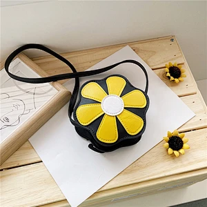 2020 New Spring Fashion Single-Shoulder Mini Hand Bag Girl Pu Leather Children School Flower Cross Body Bag