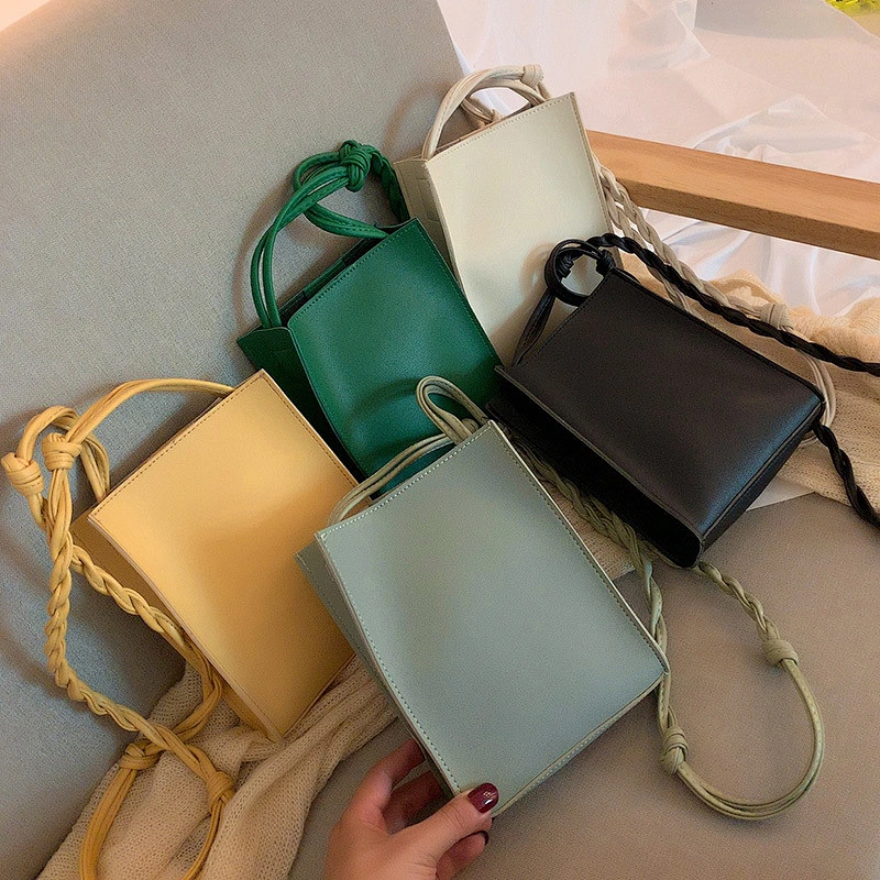 Summer Small Bag Designer Candy Color Crossbody Bag For Women Luxury Mini Woven Rope Phone bag