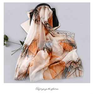 Fashion cashmere temperament wild plant flower lady shawl cashmere warm scarf