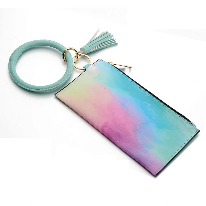 Personalized Custom Girl Tassel Bracelet Clutch Wallet Anti-Theft Summer PU Leather Woman Wallet