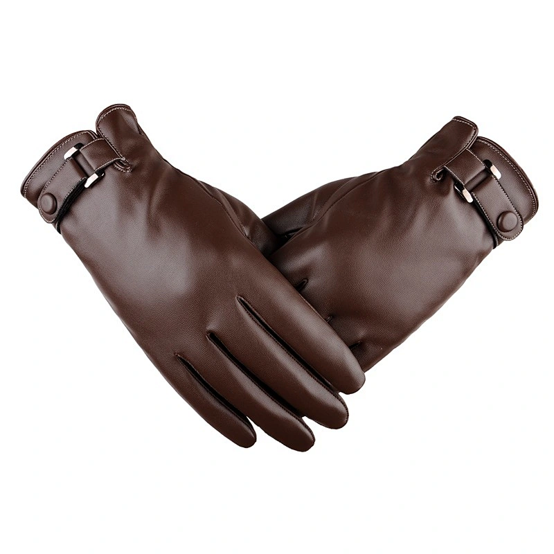 outdoor PU Leather Mens Driving touch screen wholesale fashion winter mens leather gloves