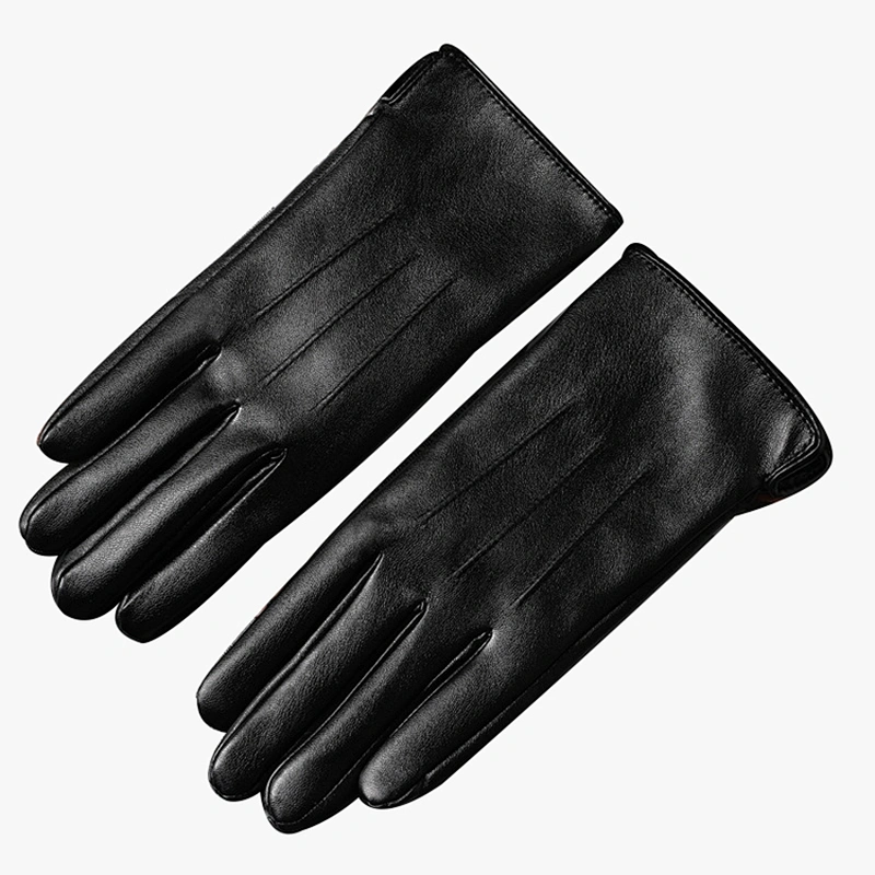 Student Korean Cute Women Leather Gloves Keep Warm Plus Velvet Thicken Touch Screen Outdoor Cycling Driving Winter Gloves