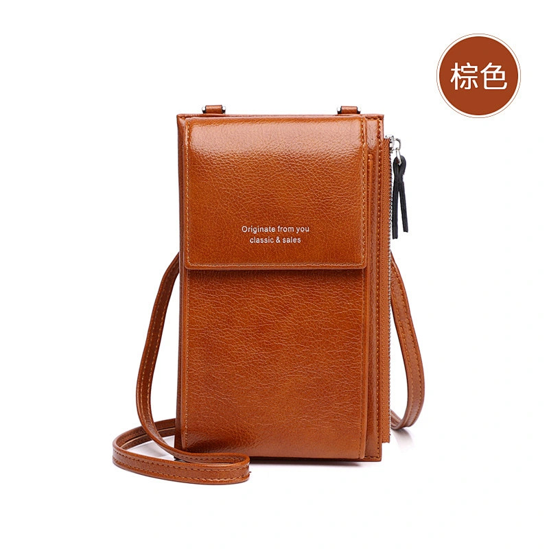 Hot Sale Fashion Ladies Wallet Solid Color Small Diagonal Bag Rectangular Women'S Shoulder Bag
