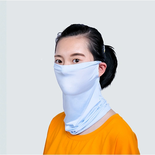 Outdoor Summer Pure Breathable UV Protection Polyester Veil Scarves Bandana For Women