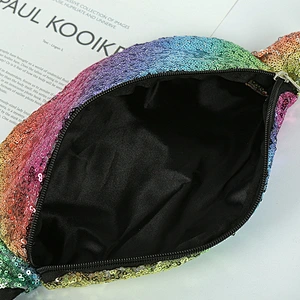 Mermaid Colorful Sequin Women'S Bag, Sports Leisure Waist Bag, Multi-Function Large Capacity Waist Bag Wholesale