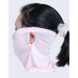 Outdoor Summer Pure Breathable UV Protection Polyester Veil Scarves Bandana For Women