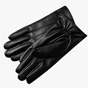 Student Korean Cute Women Leather Gloves Keep Warm Plus Velvet Thicken Touch Screen Outdoor Cycling Driving Winter Gloves