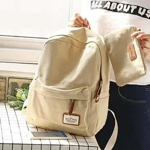 New Style Fashion Beautiful Canvas Backpacks College High Capacity Laptop Backpack