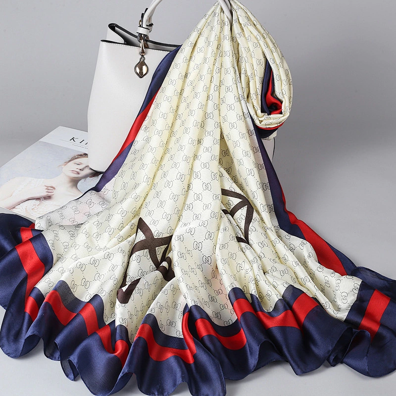 Wholesale 2020 Spring Summer Silk Scarf Women Thin Shawl Outer Wear Korean Style Wild Scarf
