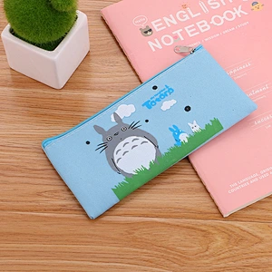 Wholesale Big Capacity Canvas Cheap Promotional Oxford Student Pencil Case