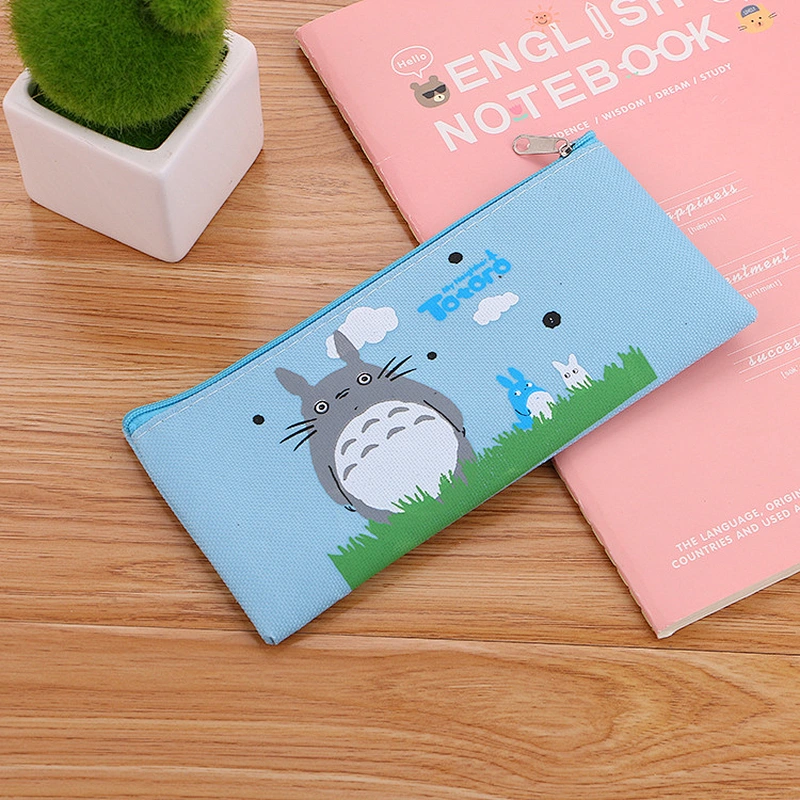 Wholesale Big Capacity Canvas Cheap Promotional Oxford Student Pencil Case