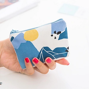 Wholesale 2020 New Simple Personality Canvas Coin Purse Female Small Fresh  Key Storage Bag Mini Cute Bag