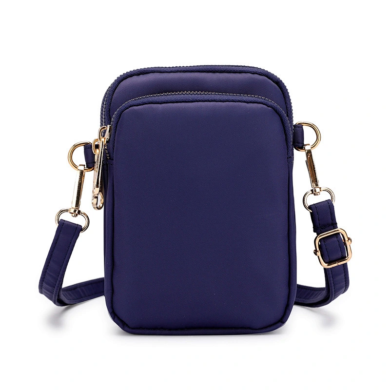 Wholesale Women Waterproof Nylon Material Cross Body Shoulder Bag Cell Phone Wallet Crossbody Bag