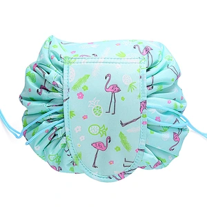 Simple Easy Carry On Cord Bag Organizer Waterproof Lazy Travel Cosmetics Foldable Drawstring Pouch Bag