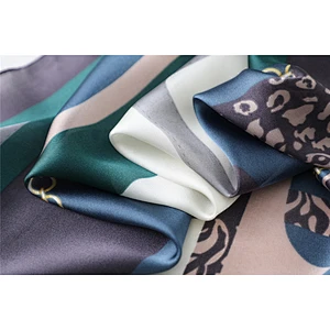 New long-style plaid stitching printed shawl big size bound fashion designed silk twill scarf