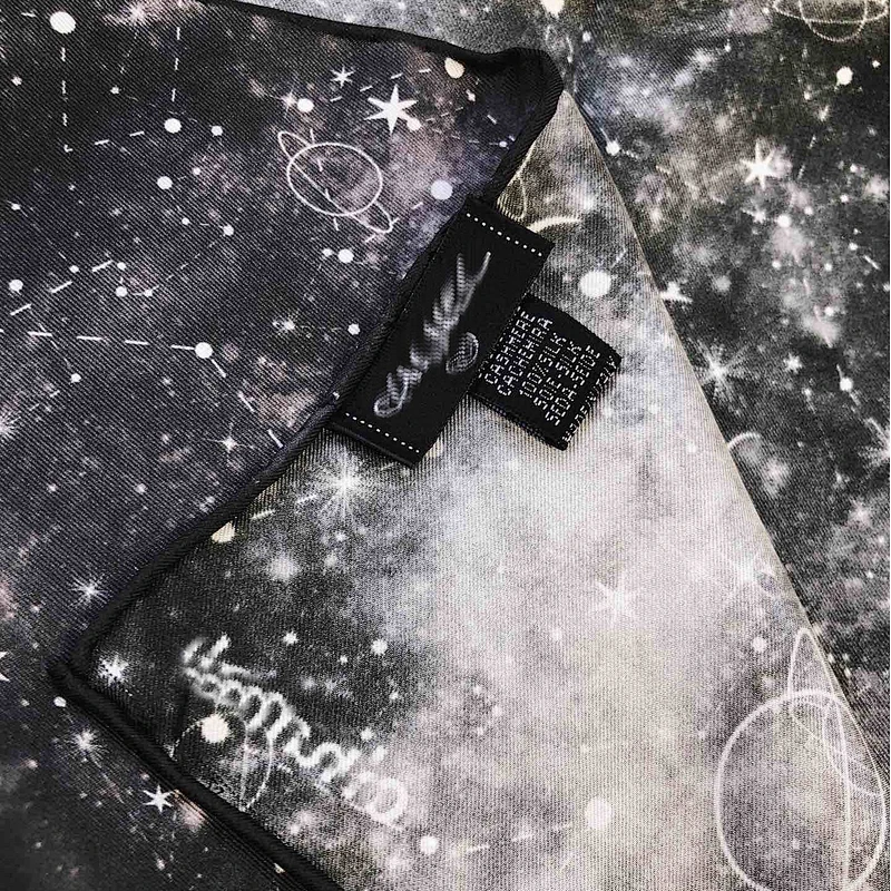 Wholesale Custom Multifunctional Starry Sky Pattern Thicken Silk Square Scarf Shawl