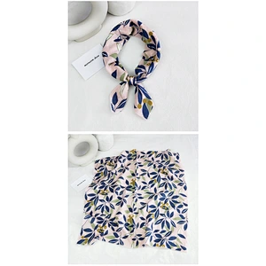 New Cotton And Linen Small Square Scarf Women Spring Autumn Fashion Wild Korean Turban Work Hip-Hop Scarf