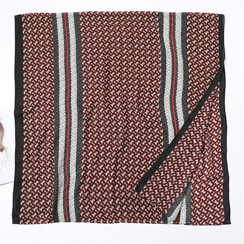 Fashion Women Stylish Striped Shawl Thick Winter Pashmina Cashmere Scarf
