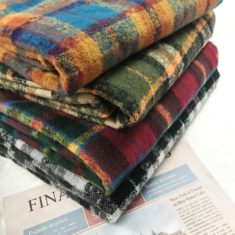 British Style Retro Plaid Cashmere Scarf Women's Winter Warmth All-Match Soft Dual-Use Scarf Manufacturers Wholesale