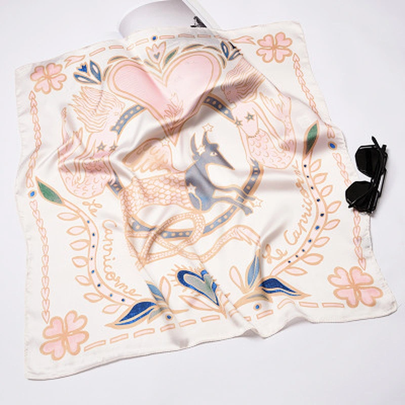 12 constellation printed 70cm simple square scarf sunscreen wild scarf multifunctional women small square scarf