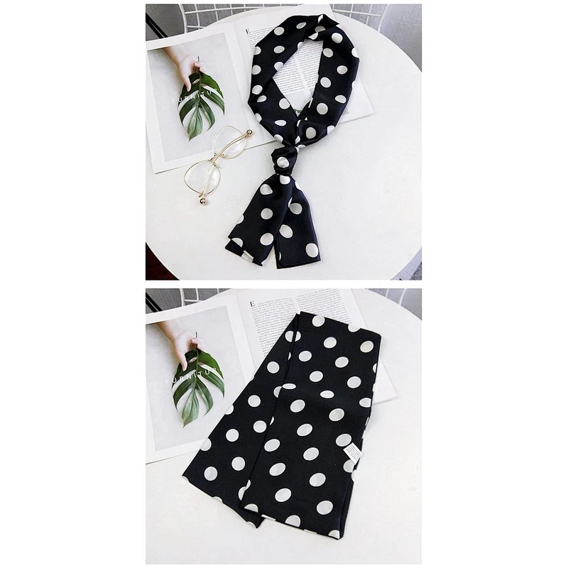 Custom Printed Spring Autumn Versatile Double-Sided Decorative Fashion Small Silk Scarves