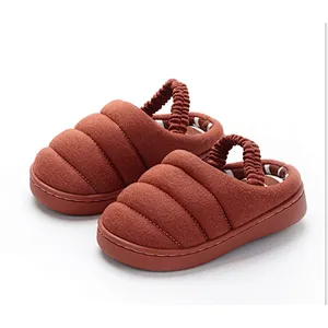 2020 autumn winter new candy color children's cotton slippers indoor outdoor home shoes for boys girls
