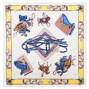 Silk scarves 70 * 70cm small square scarf horse printed lady silk wild square scarf
