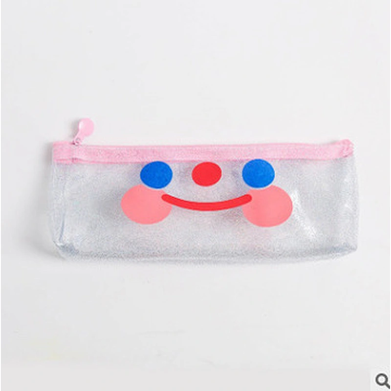 Transparent PVC Pencil Bag Portable Large Capacity Student Stationery Storage Clear Pencil Box