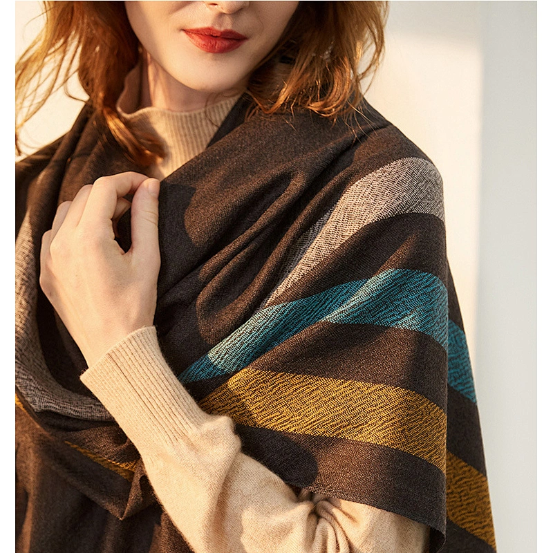 2020 Wholesale Soft Warm Worsted Thin Shawl Custom New Fashion Women Warm 100% Wool Scarf For Winter