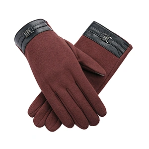 Factory Wholesale Touch Screen Business Gloves Men'S Winter Classic Outdoor Warmth Men'S Driving Plus Velvet Gloves