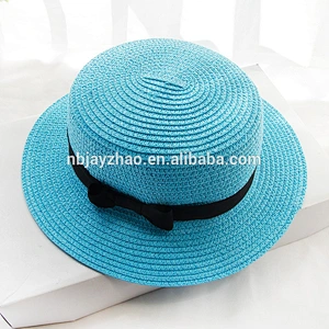 Custom Colorful Beach Hat Simple Bow Knot Sun Visor Hat