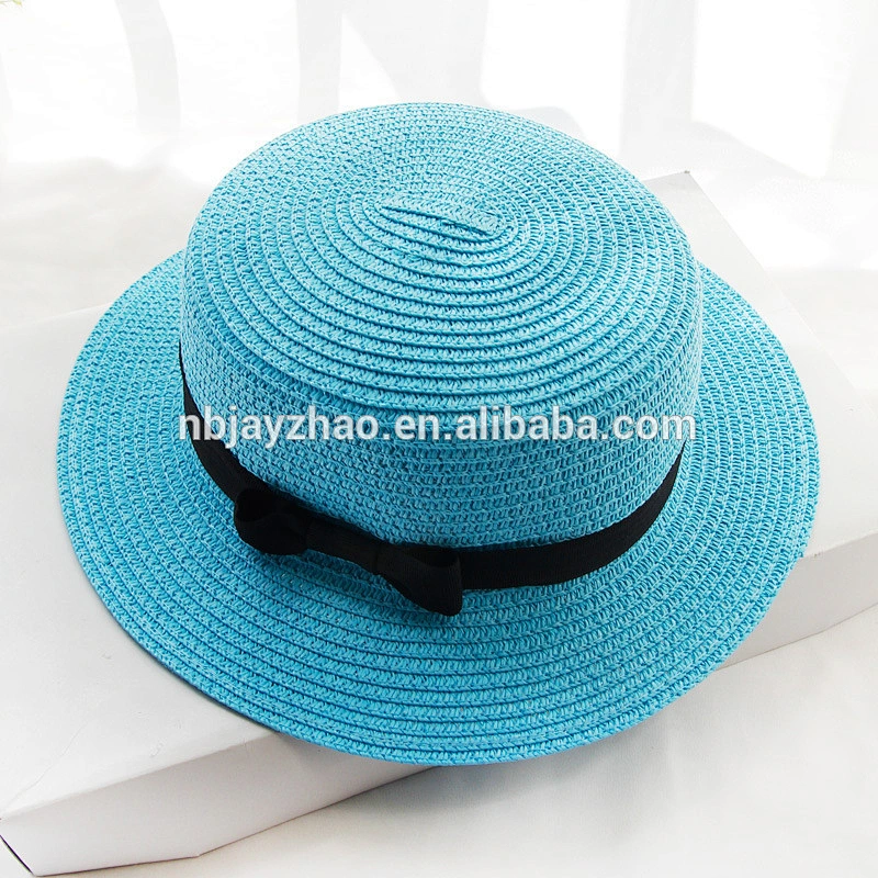 Custom Colorful Beach Hat Simple Bow Knot Sun Visor Hat