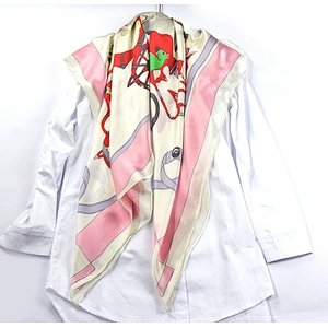 106*106 CM Silk Large Square Scarf Carriage Printed 100 % Silk Gift Women Ladies Scarves Shawls