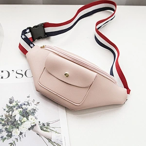 Factory Wholesale 2020 Waist Bag Spring Summer Korean Version New Color Ribbon Multi-Pocket Shoulder Chest Bag