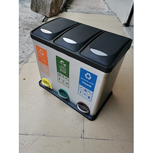 24L, 3pcs*8L  together dustbin 46*26.5*39.5Hcm