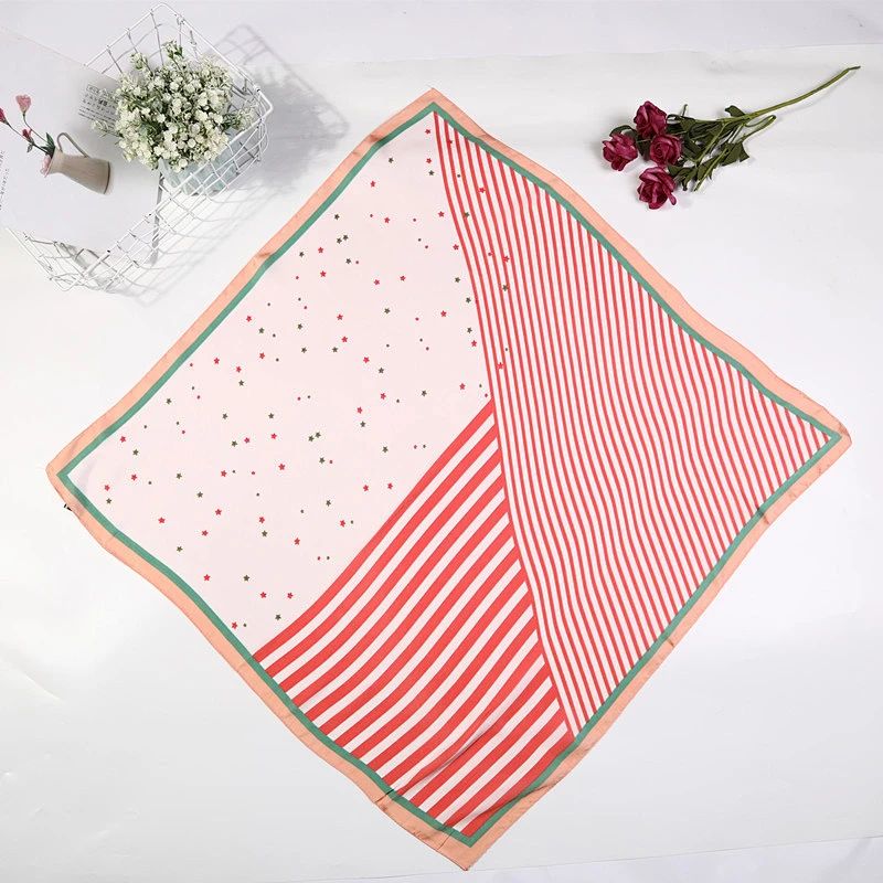 Stars and stripes printed sunscreenscarf OL professional wild designer 100% silk scarf square