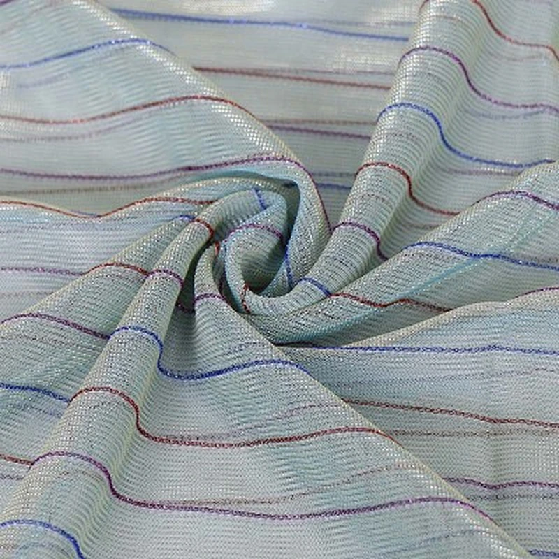 Elastic gold thread braided striped sunscreen shawl muslim wholesale women polyester scarf hijab