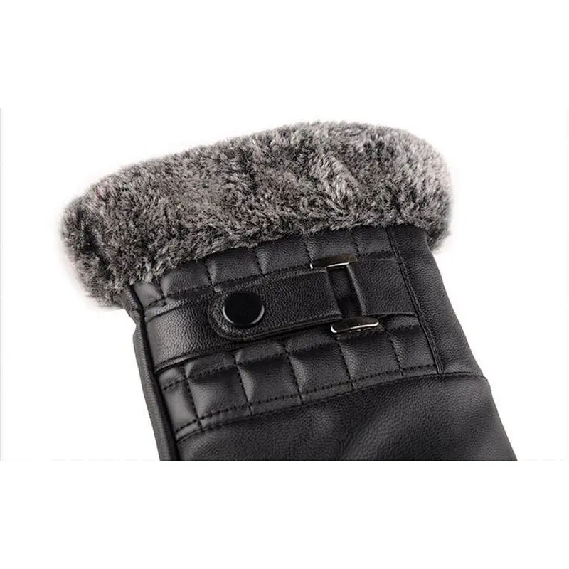 Winter Touch Screen Gloves Business Driving Men's Gloves Thickened Plus Velvet Warmth Riding Outdoor Cotton Gloves