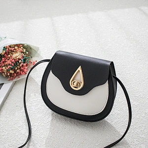 Korean Version 2020 New Small Mobile Phone Bag Personality Water Drop Lock PU Female Shoulder Bag Crossbody Bag