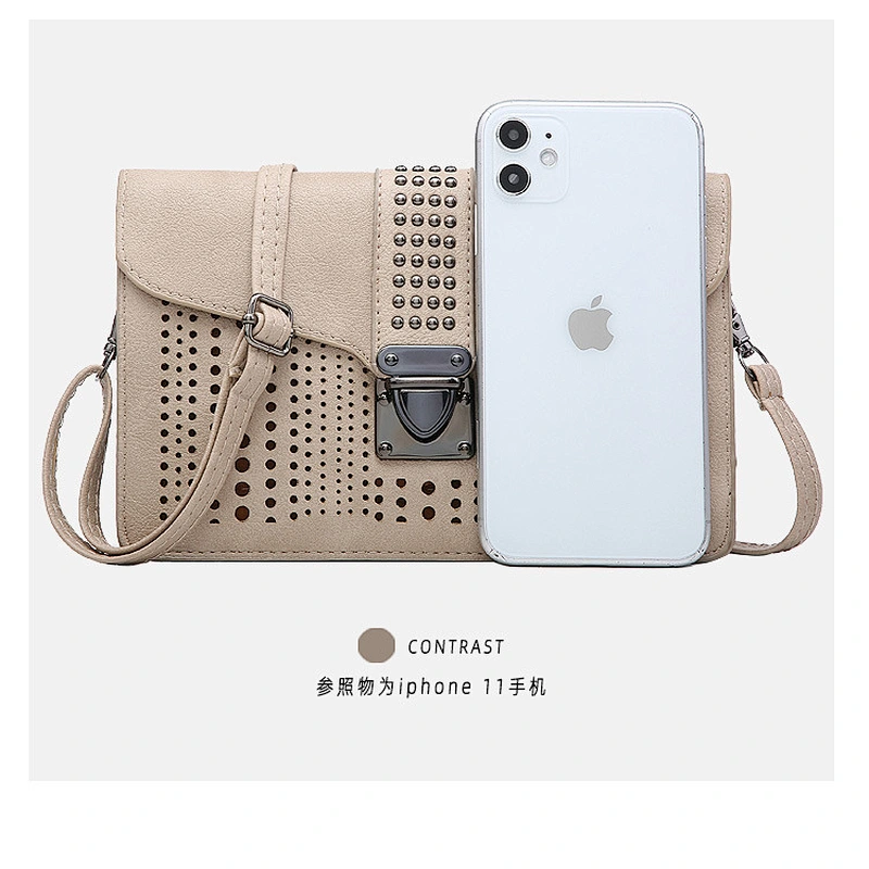 2020 Hot Sale Fashion Hollow Out Small Size Portable Ladies Messenger Bag For Carrying Mobile Phone And Cosmetic