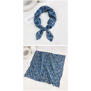 New Cotton And Linen Small Square Scarf Women Spring Autumn Fashion Wild Korean Turban Work Hip-Hop Scarf