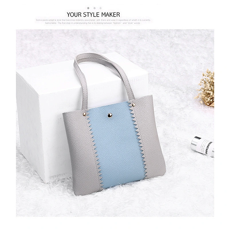 2020 Wholesale Fashion Women Pu Mini Leisure Bags Versatile Contrast Color Messenger Bags Cheap Cell Phone Change Bags