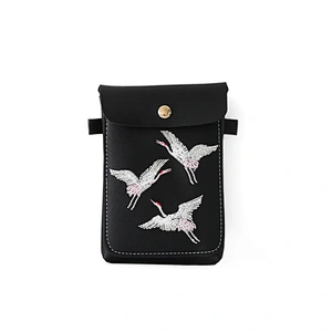 2020 New Student Handbags Fashion Simple Fresh Forest Embroidery Retro Personality Mobile Phone Bag