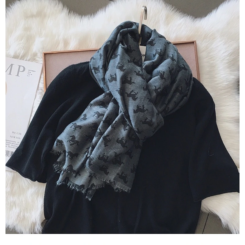 Winter Fashion Thin Silk Scarf Korean Decorative Scarf Cotton And Linen Sunblock Shawl Dual-Use Scarf