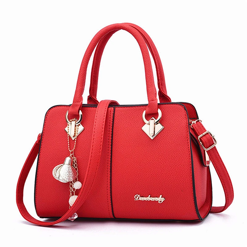 2020 High Quality Elegance Luxury Tassel Chain Pu Leather Shoulder Handbag