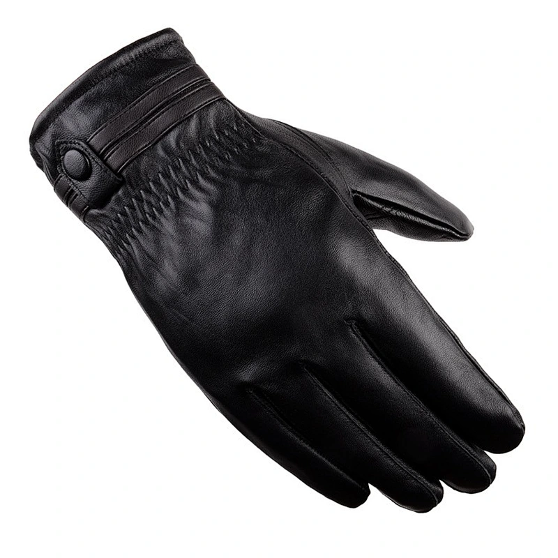 Man Winter Cycling Leather Gloves Windproof Outdoor Cycling Motorcycle Warm  Cashmere Men'S Leather Gloves Wholesale
