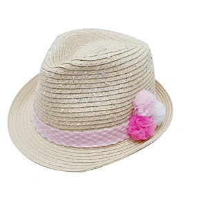 Women Wide Brim Beach Sun Hat Straw Panama Foldable Roll Up Hat Floppy Paper Straw Hat
